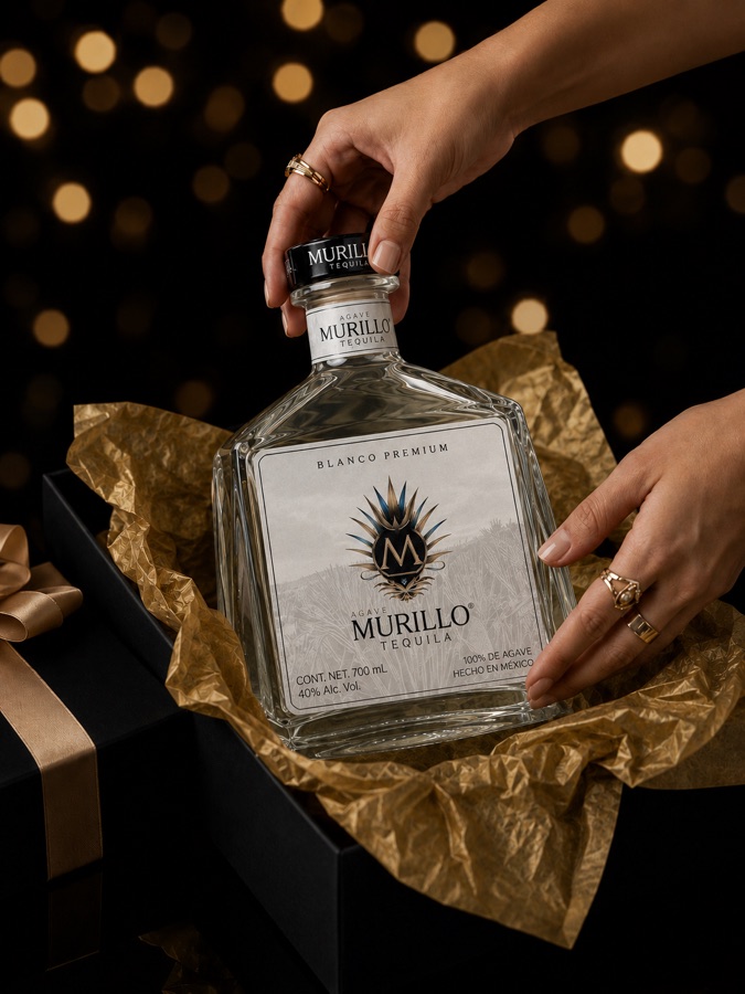 Tequila Murillo Blanco como regalo premium en caja